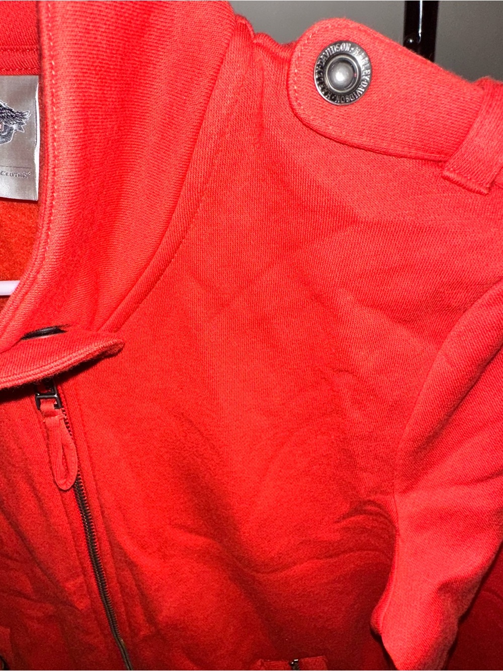 Harley-Davidson Women's Red Zip-Front Moto Jacket size Small - Picture 4 of 7